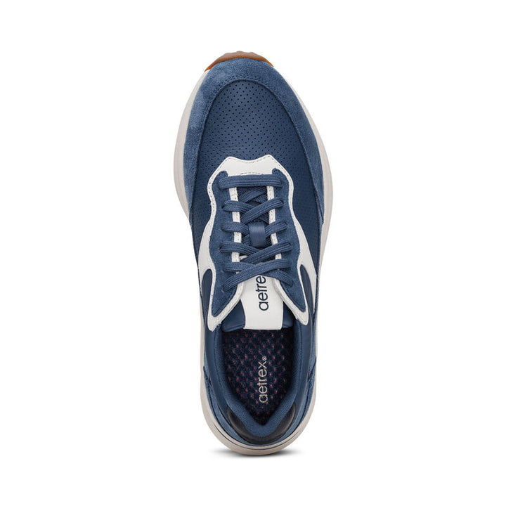 aetrex emily lace up women's | blue
