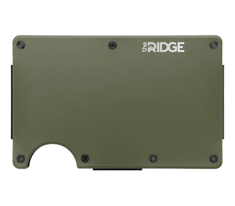ridge wallet - cash strap | matte olive