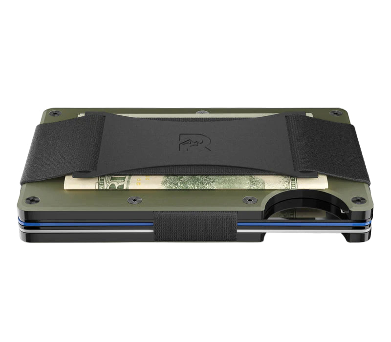 ridge wallet - cash strap | matte olive