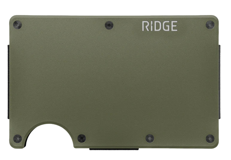 ridge wallet - cash strap | matte olive