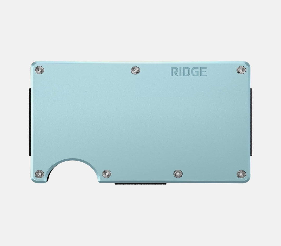 ridge wallet aluminum - money clip | sea glass