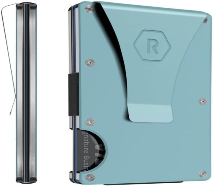 ridge wallet aluminum - money clip | sea glass