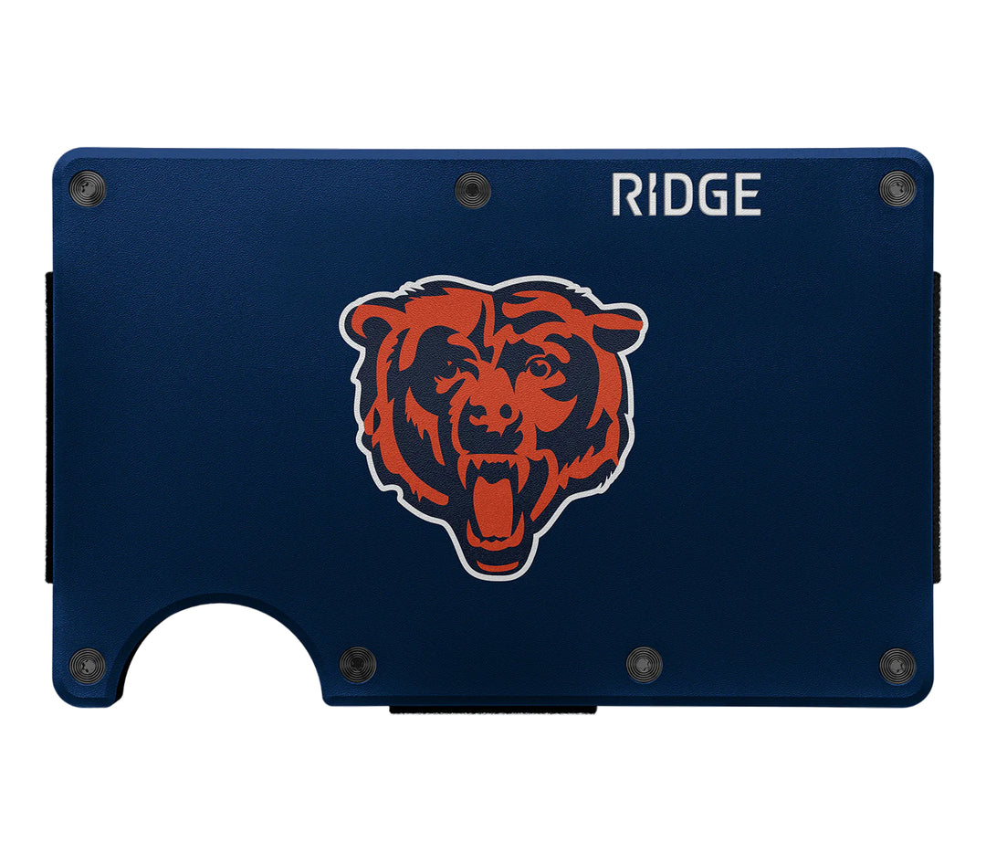 ridge wallet nfl - cash strap | chicago bears