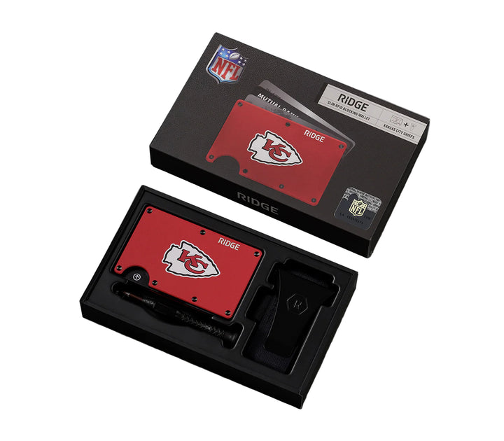 ridge wallet nfl - cash strap | kansas city chiefs