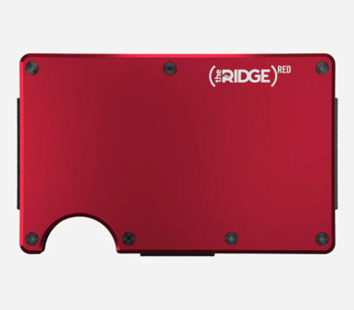 ridge wallet aluminum - money clip | red