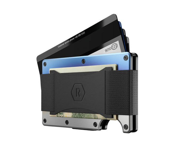 ridge wallet - cash strap | burnt titanium