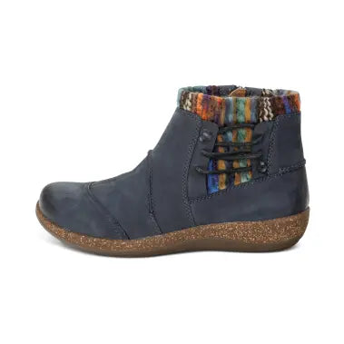 aetrex cammie arch support sweater boot women's | blue