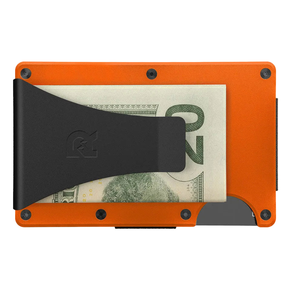 ridge wallet aluminum - money clip | basecamp orange