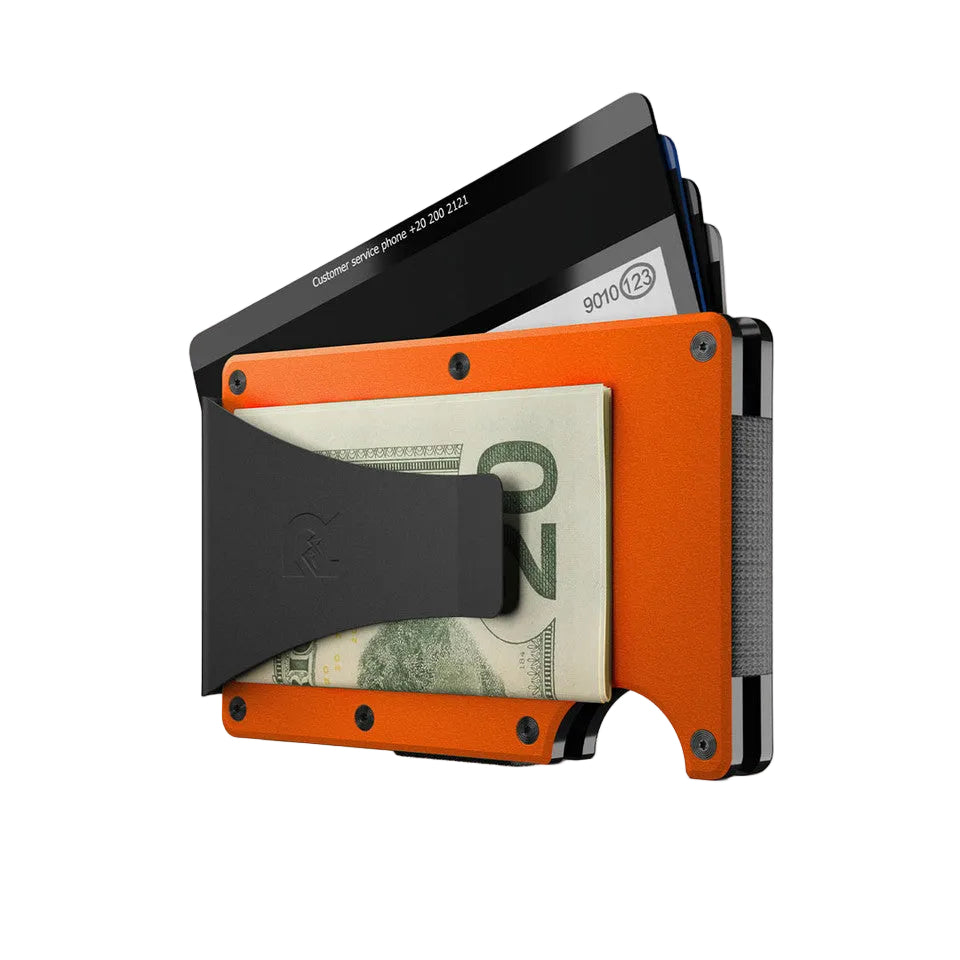 ridge wallet aluminum - money clip | basecamp orange