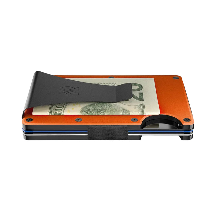 ridge wallet aluminum - money clip | basecamp orange