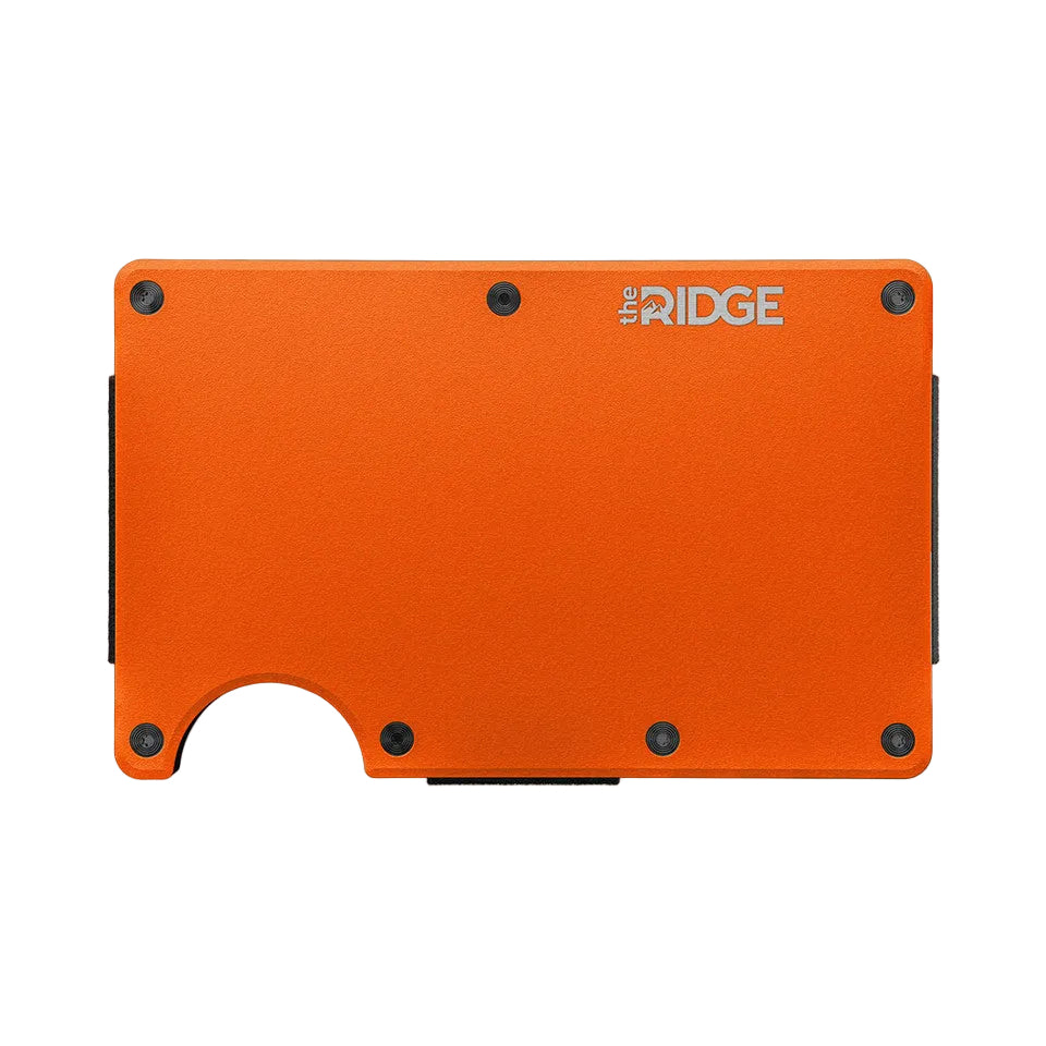 ridge wallet aluminum - money clip | basecamp orange