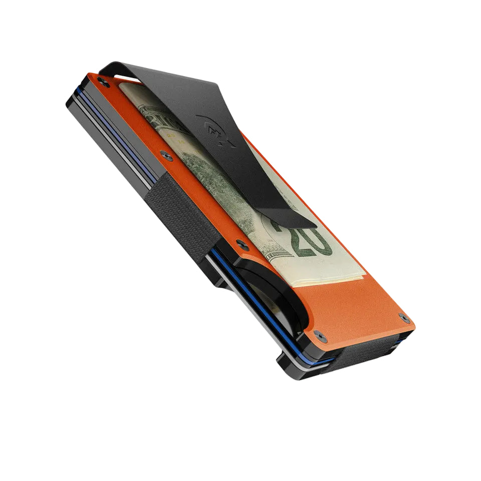 ridge wallet aluminum - money clip | basecamp orange