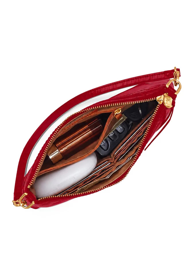 hobo darcy crossbody women's | true red