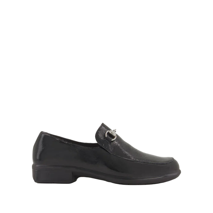 naot bentu women's | black crinkle patent