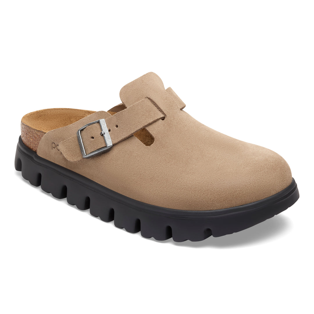 birkenstock boston chunky women's | gray taupe
