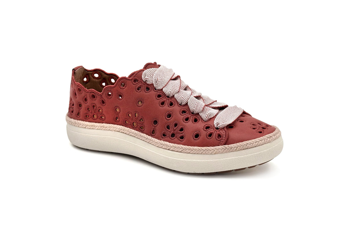 aetrex charlotte lace up women's | terracoat