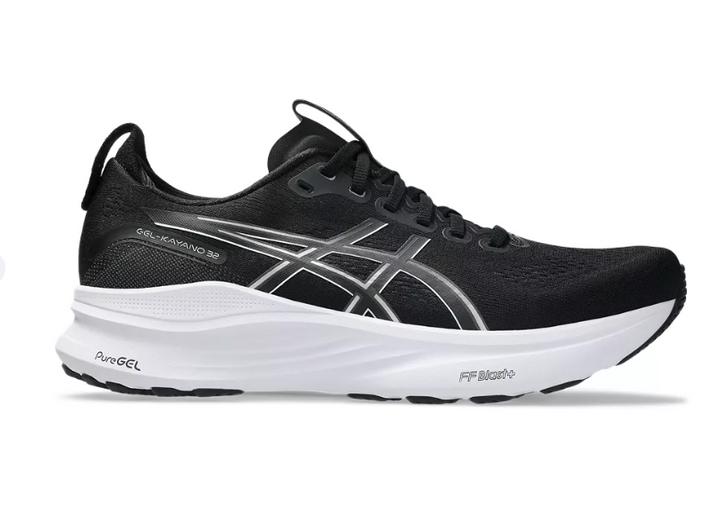 asics gel-kayano 32 men's | black white