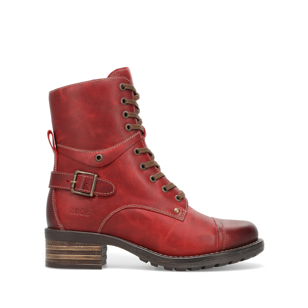 taos crave women's | red vintage leather