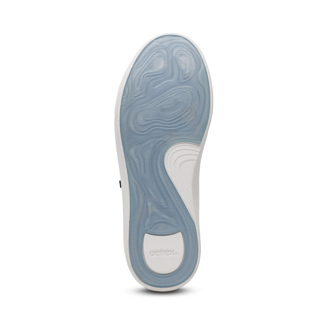 aetrex aubrey arch support platform women's | navy
