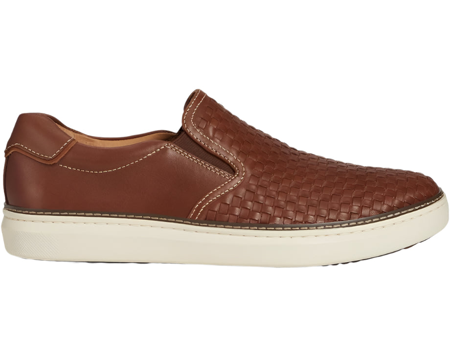 johnston & murphy mcguffey 2 woven slip-on men's | tan woven