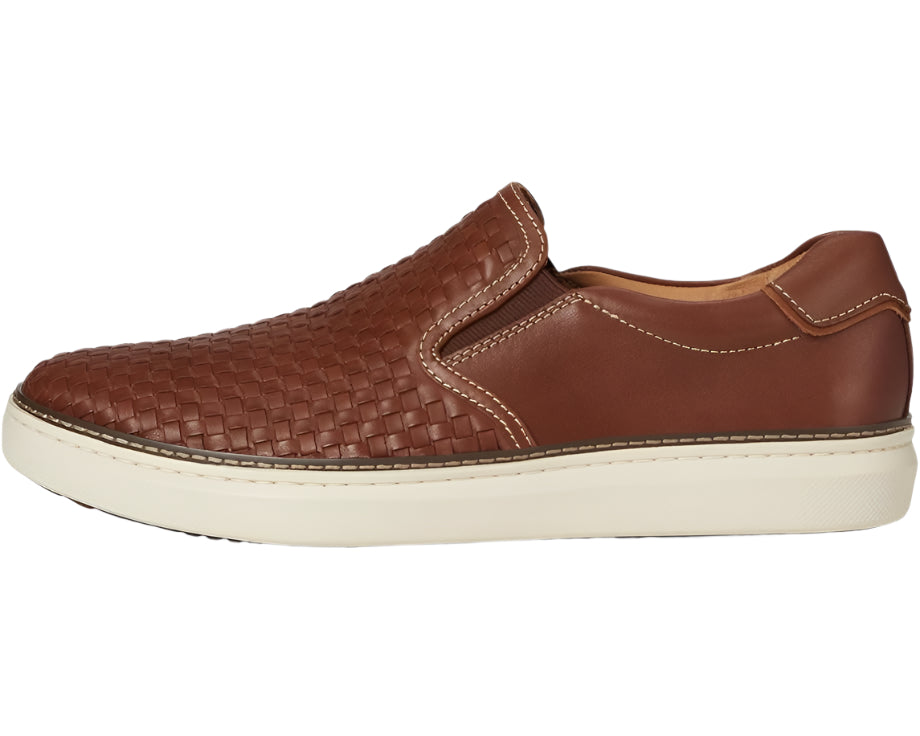 johnston & murphy mcguffey 2 woven slip-on men's | tan woven