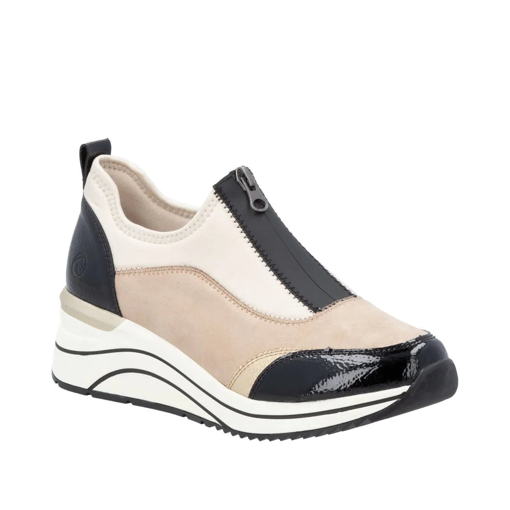 rieker eleni women's | black/jute/ginger-gold/perlcreme