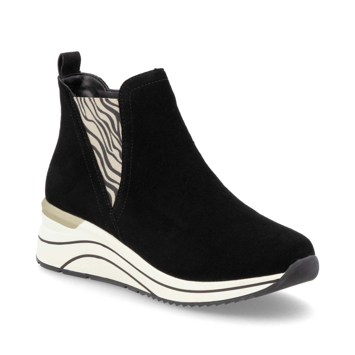 rieker eleni women's | schwarz/beige/schwarz/schwarz