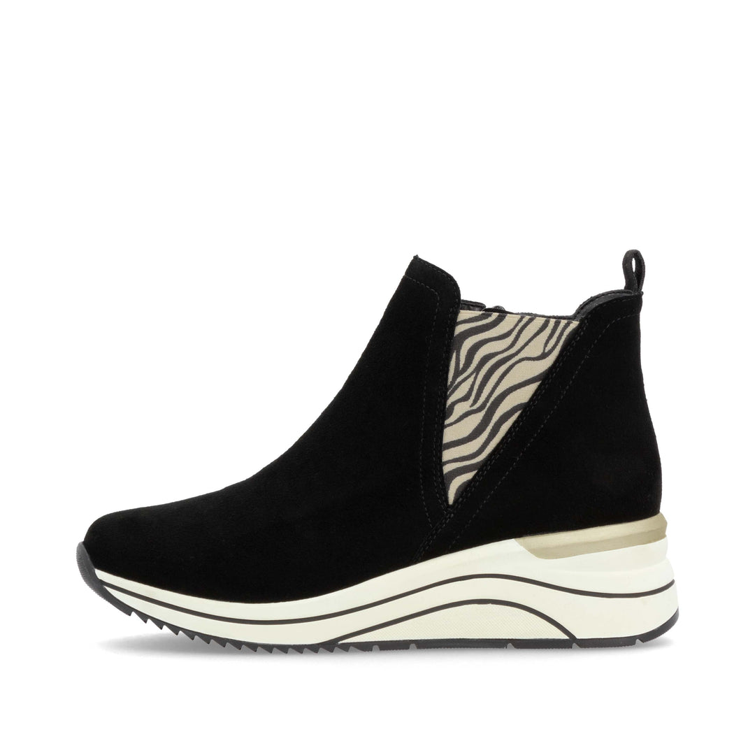 rieker eleni women's | schwarz/beige/schwarz/schwarz