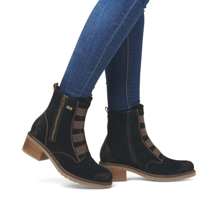 rieker aida women's | schwarz/kastanie
