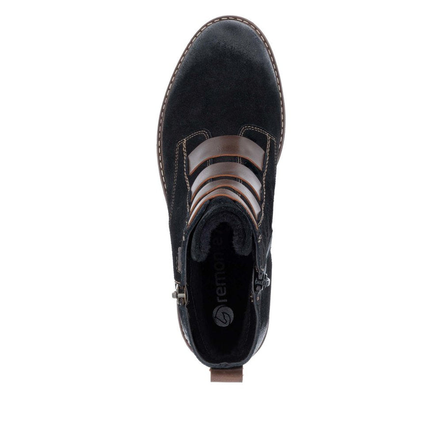 rieker aida women's | schwarz/kastanie