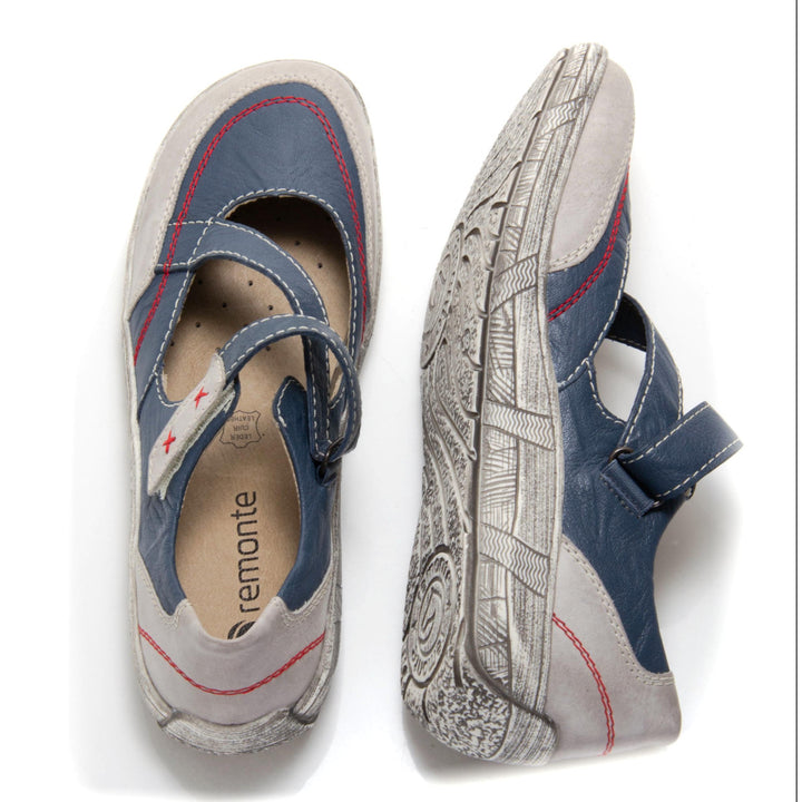 rieker d381714 women's | blue combi