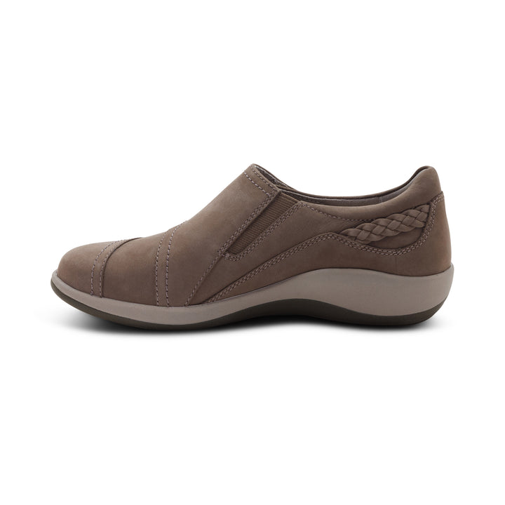 aetrex karina monk strap women's | warm grey