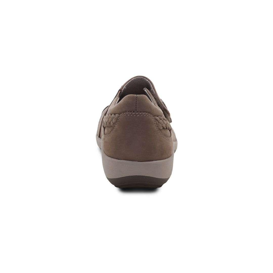 aetrex karina monk strap women's | warm grey