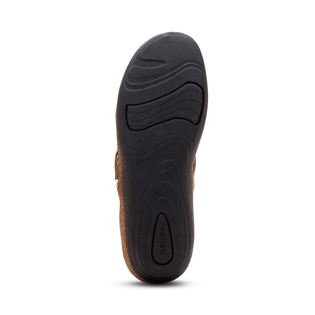 aetrex daphe women's | dark brown