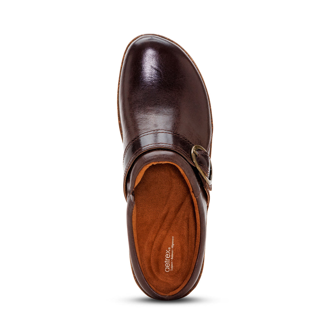 aetrex daphe women's | dark brown