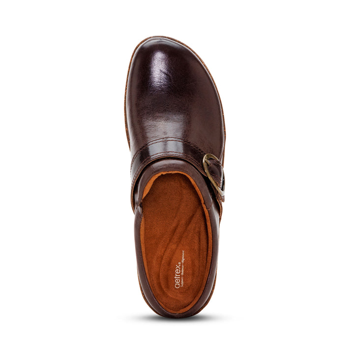 aetrex daphe women's | dark brown
