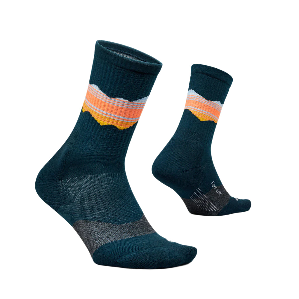 feetures trail max cushion mini crew | blue ridge navy