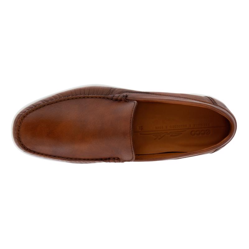 Ecco moccasin orange discount