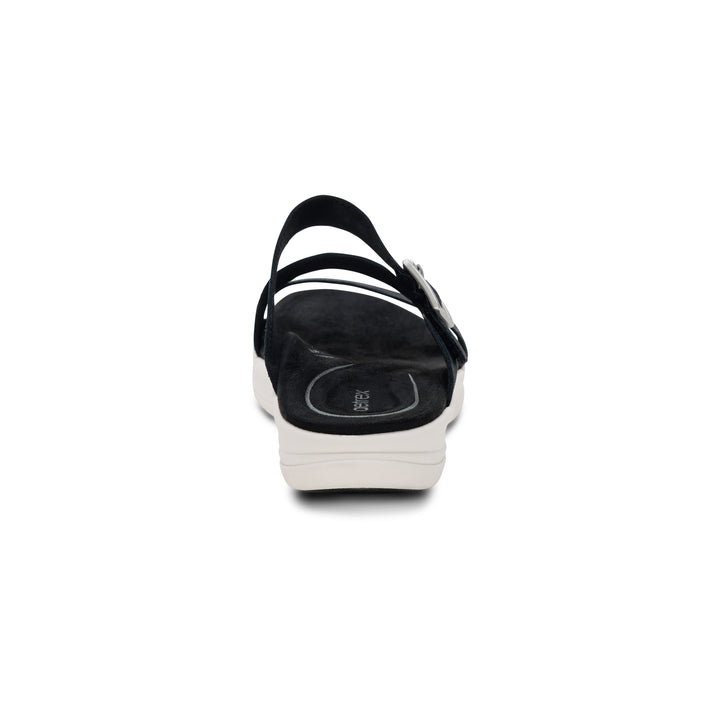 aetrex jenny adjustable slide women's | black