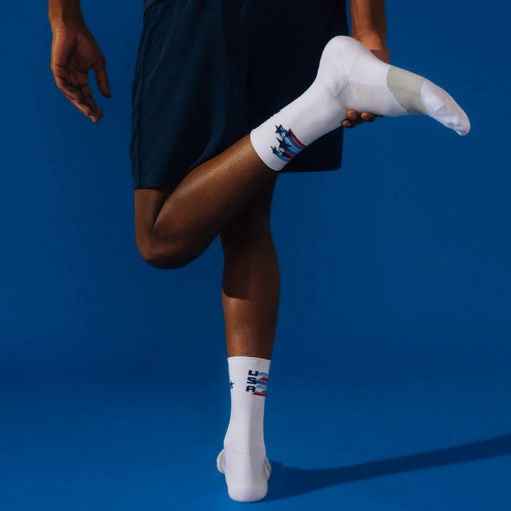 feetures elite light cushion mini crew | spangled