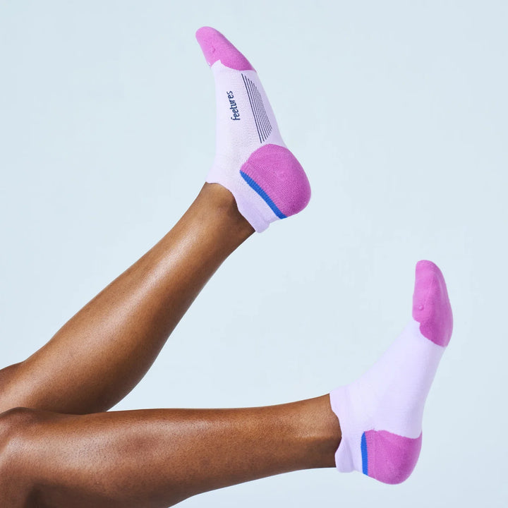 feetures elite max cushion tab sock | wild bloom