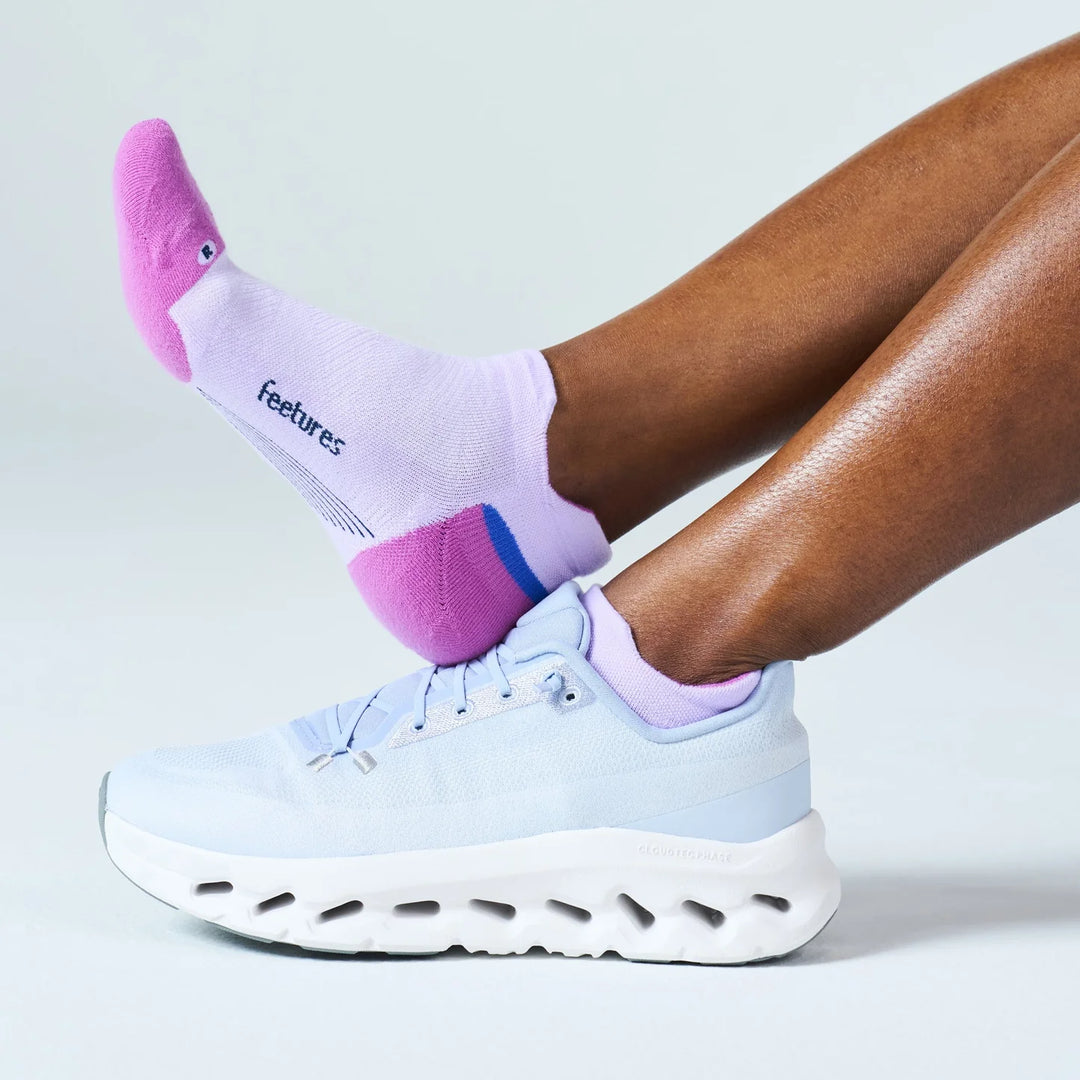feetures elite max cushion tab sock | wild bloom