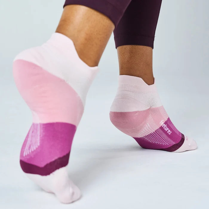feetures elite ultra light tab sock | pink salt