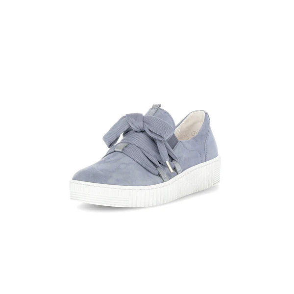 gabor sneaker bow women's | light blue