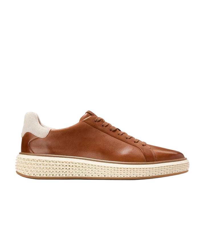 cole haan grandpro court skyweave men's | british tan chocolate ivory