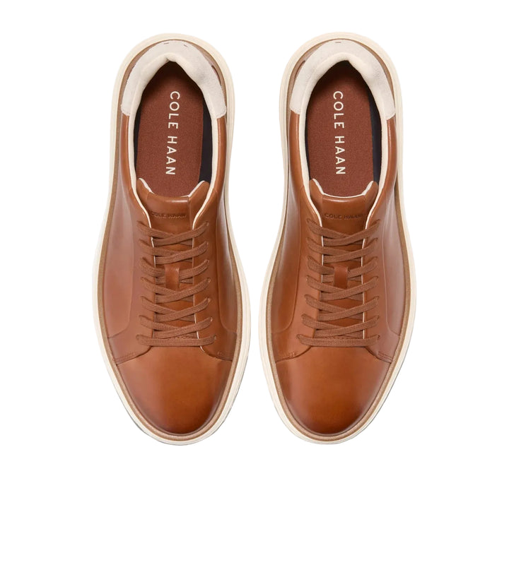 cole haan grandpro court skyweave men's | british tan chocolate ivory
