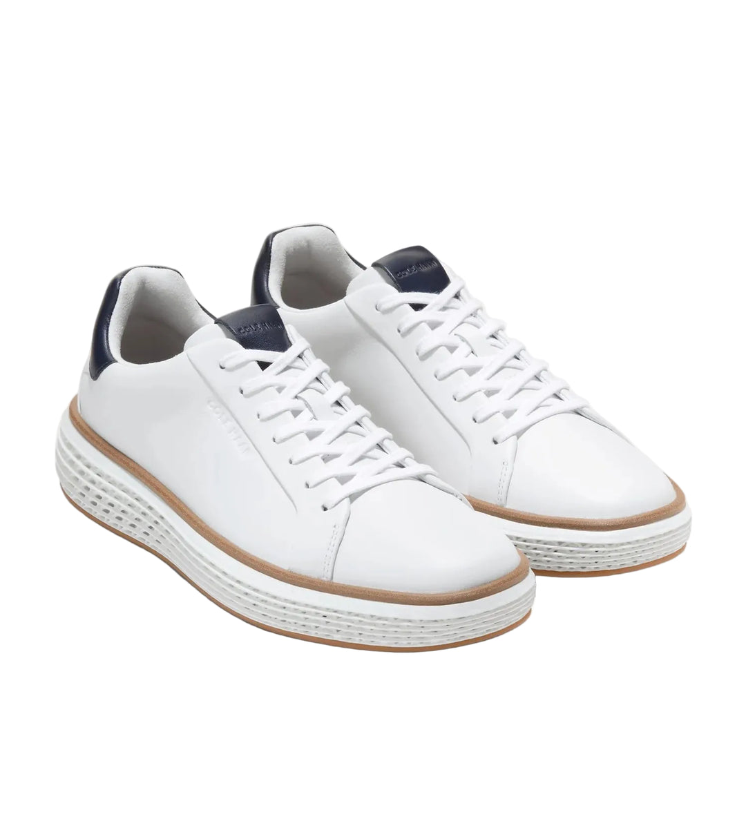 cole haan grandpro court skyweave men's | optic white midnight moon