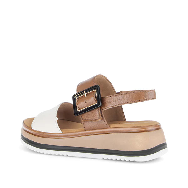 gabor premium sandal women's | creme/camel