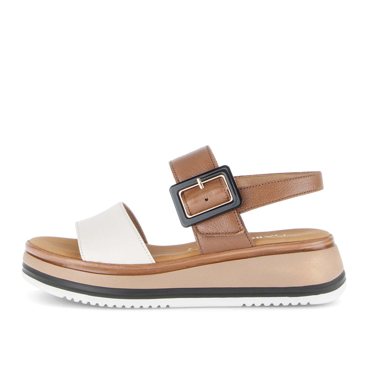 gabor premium sandal women's | creme/camel