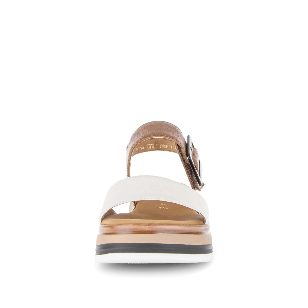 gabor premium sandal women's | creme/camel